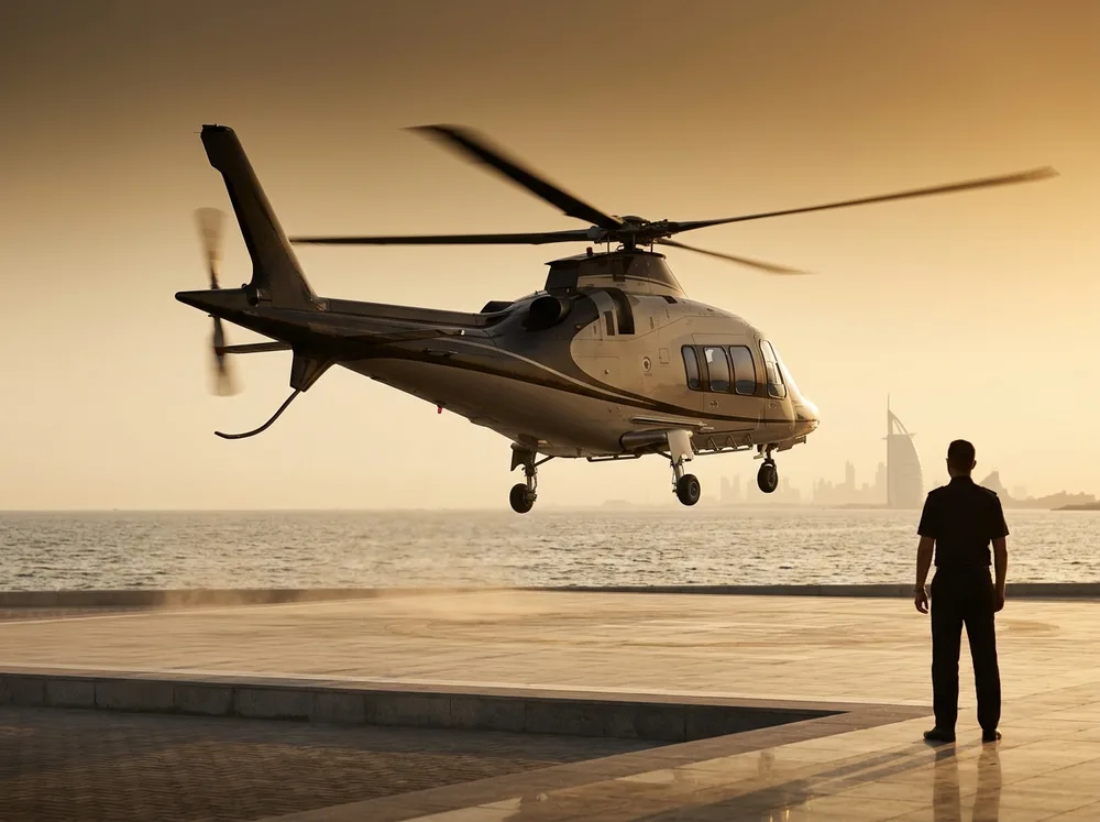 Helicopter tour operator in Dubai