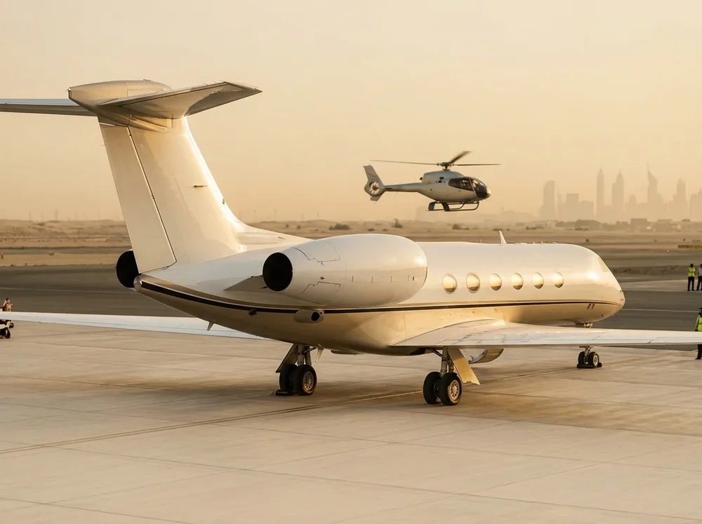 Jet & helicopter charter in Dubai