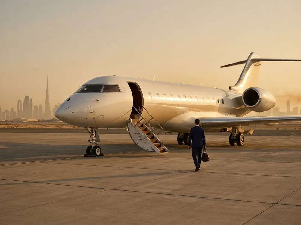 Private jet charter in Dubai