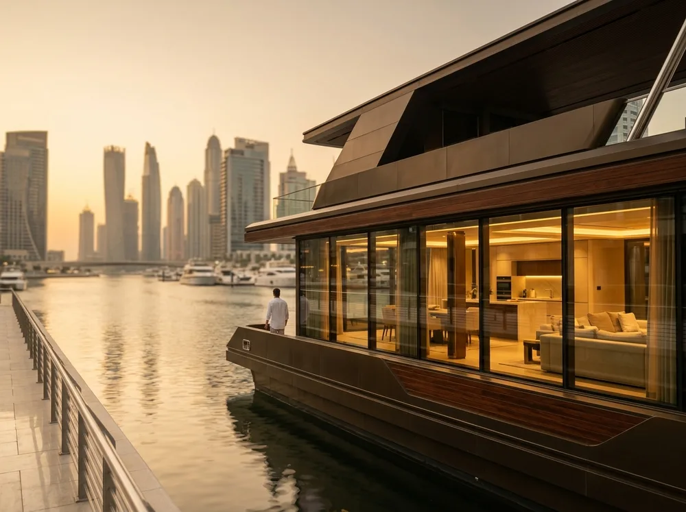 Houseboat charter in Dubai